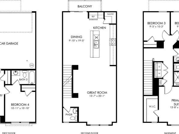 Fairchild Plan, McFarland Farms Townhomes