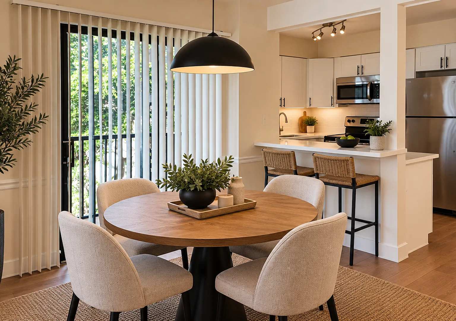 Beautiful 1/1 Wood Floor Condo for rent with Serene trees view from your screened balcony. — Photo 1