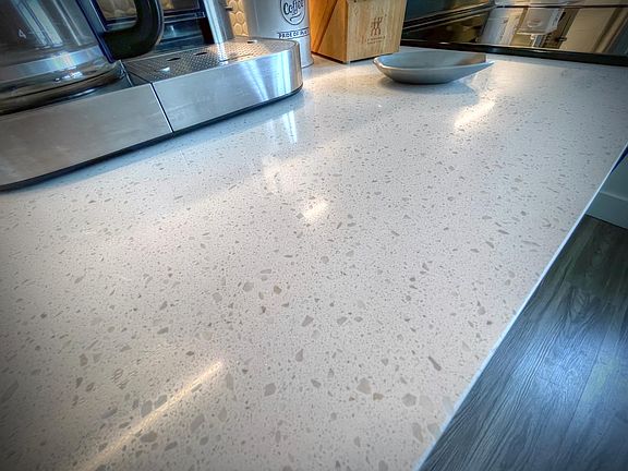 Beautiful Quartz Countertops in the kitchen and bathroom
