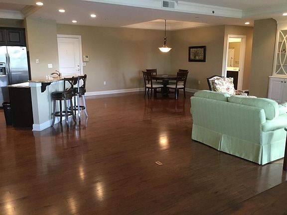 Living, dining and kitchen areas