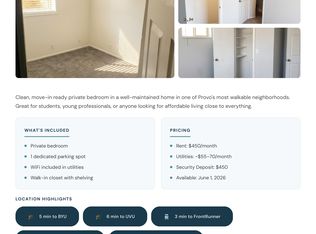 278 N 900 W #3, Provo, UT 84601