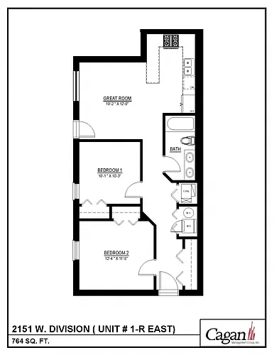 Floor plan Two Bedroom