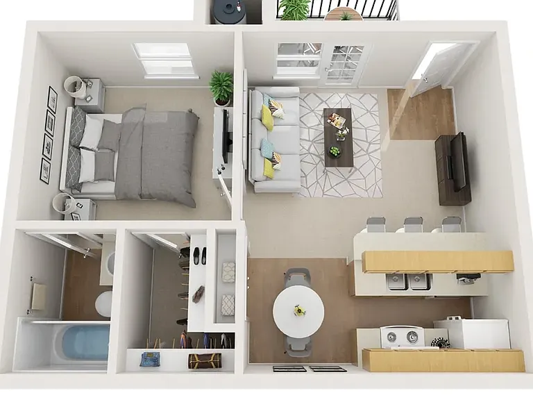 A1 - 1 Bed 1 Bath A1 - 1 Bed 1 Bath