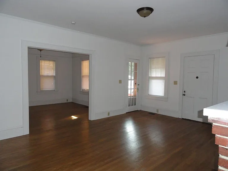Living room and dining room area.