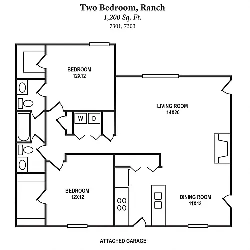 Floor plan 7303
