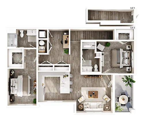 Floor plan The Beach