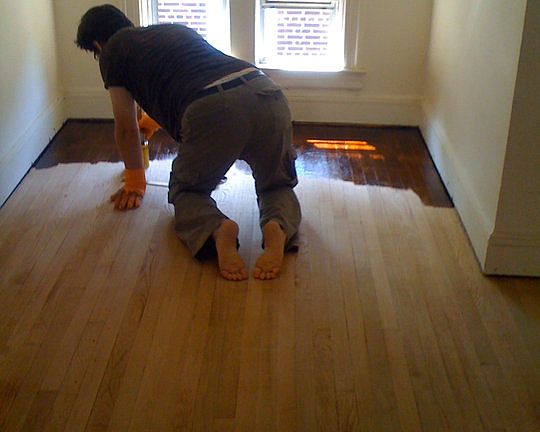 Refinished 0-VOC Hardwood