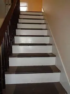 Private entry opens to the apartment upstairs. Ample bicycle storage space to the left of the stairs!
