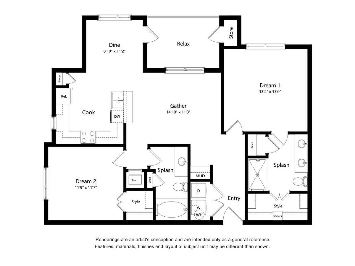 Floor plan B1