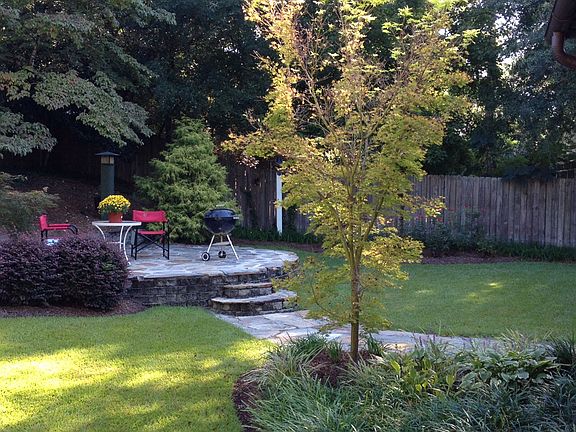 raised patio for grilling