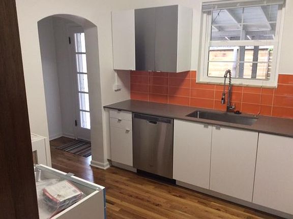 Kitchen and back door alcove