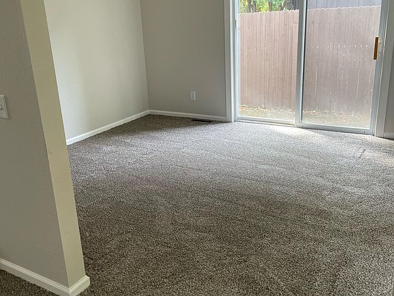 Living room with sliding door to patio