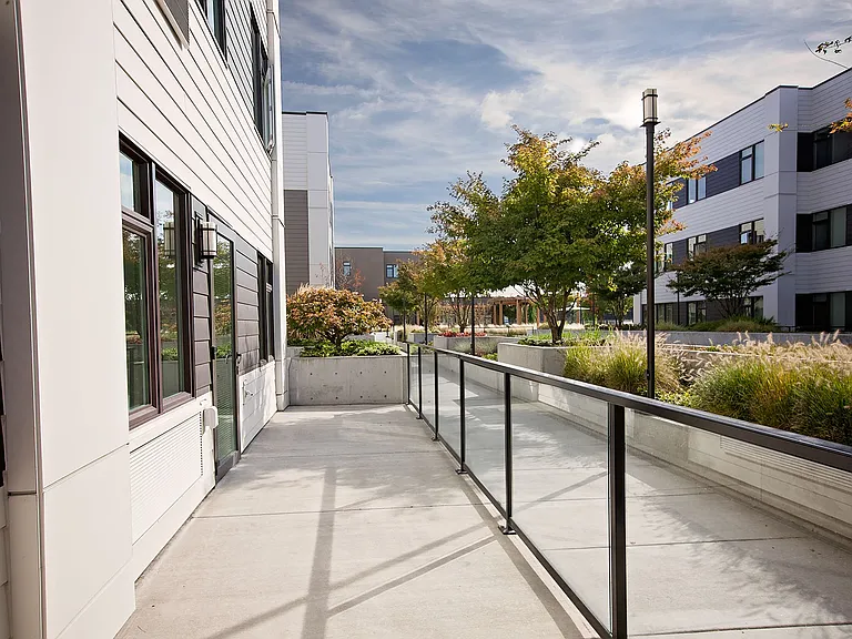 Grant Park Village Clubhouse exterior patio