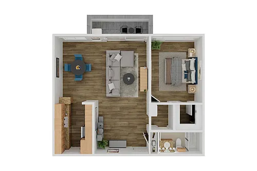 Floor plan 1 Bedroom