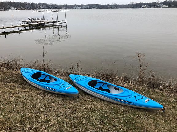 Kayaks available to use