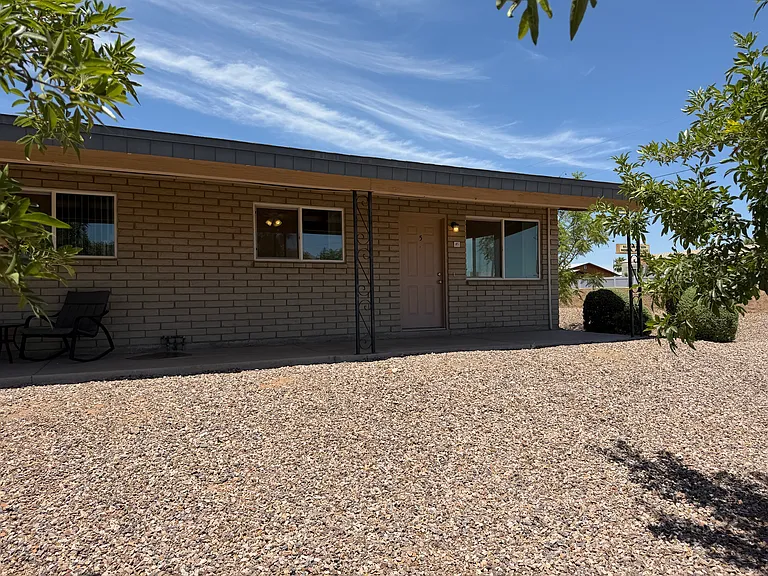 Front of apartment