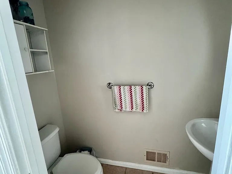 First floor hallway bath