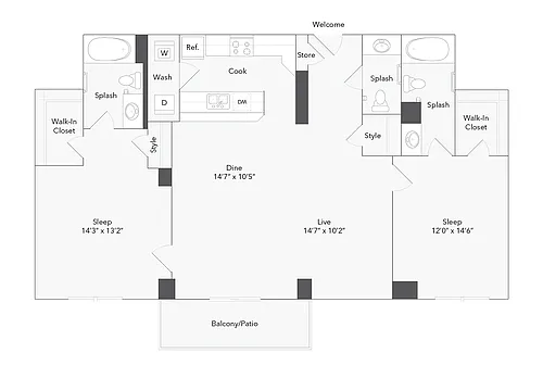 Floor plan Carnegie