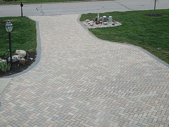 Pavers over drainage system