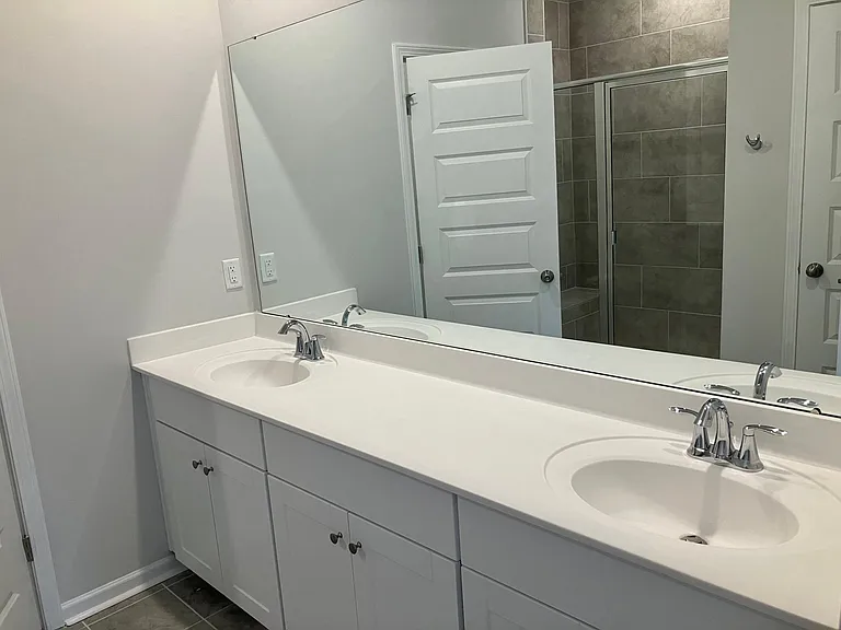 Master bath with double sinks