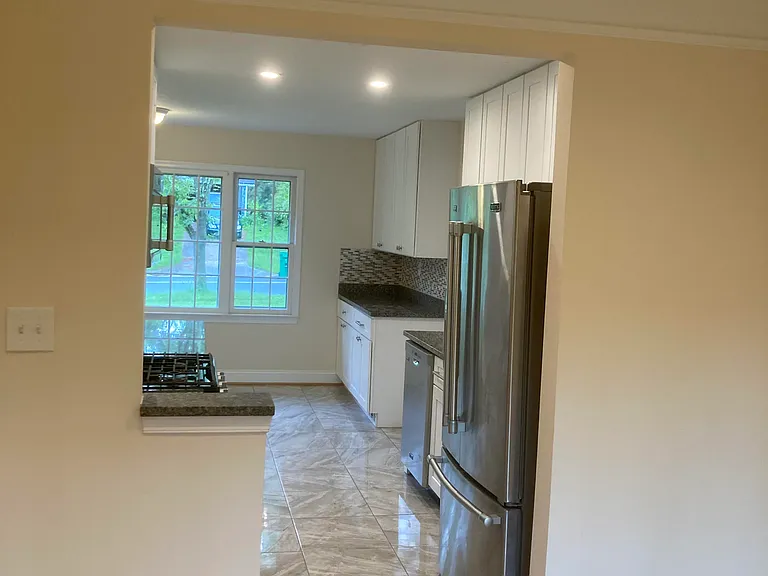 Entrance to kitchen from dining room.