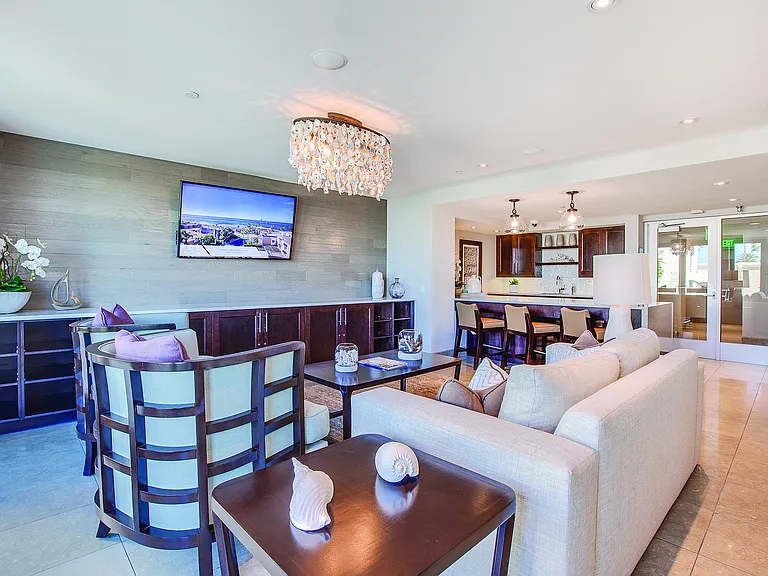 Luxurious open-concept living room