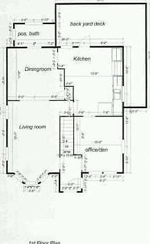 First floor blue print