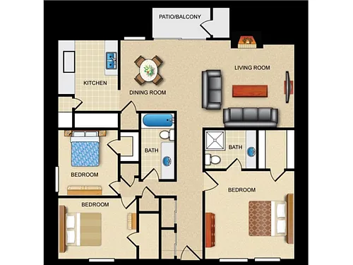 Floor plan 3X2 DU