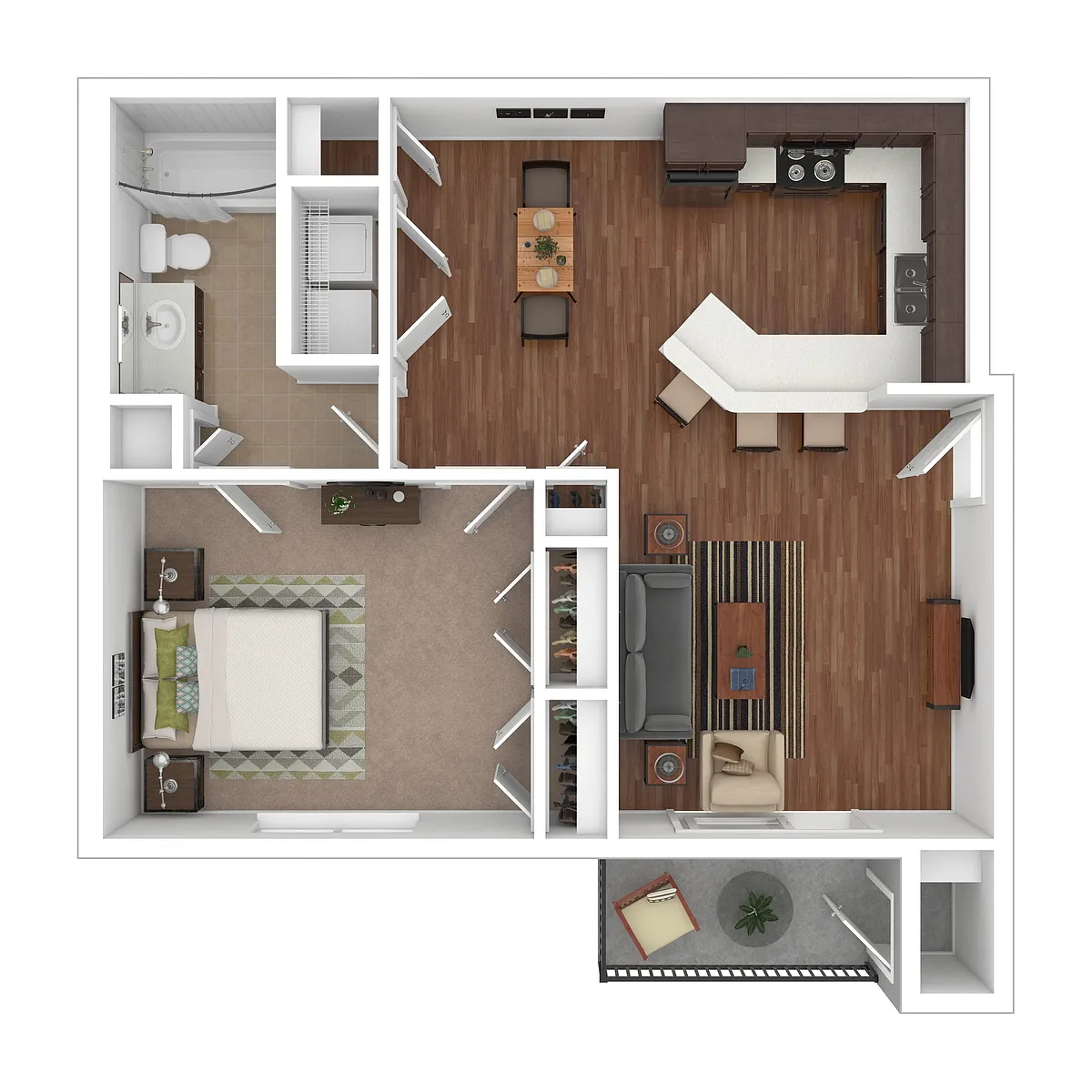 Floor plan 1 Bedroom