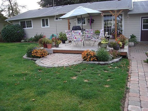 Fully fenced backyard 
