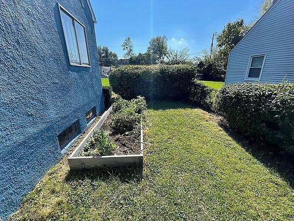 Side of house with garden