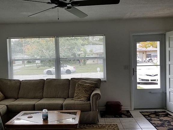 Sunny tiled living room