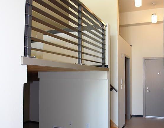 Entry, loft bedroom 
