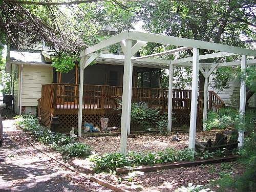 back porch/deck zen garden