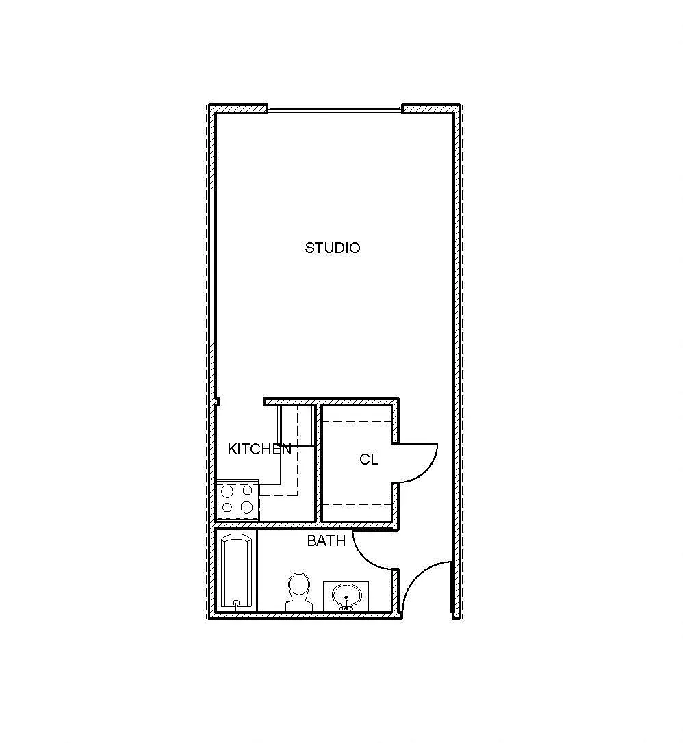 Floor plan Studio