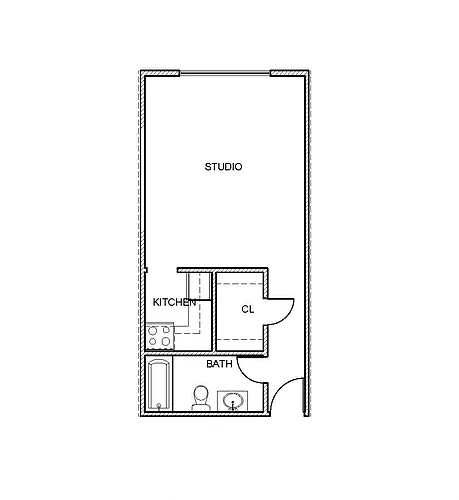 Floor plan Studio