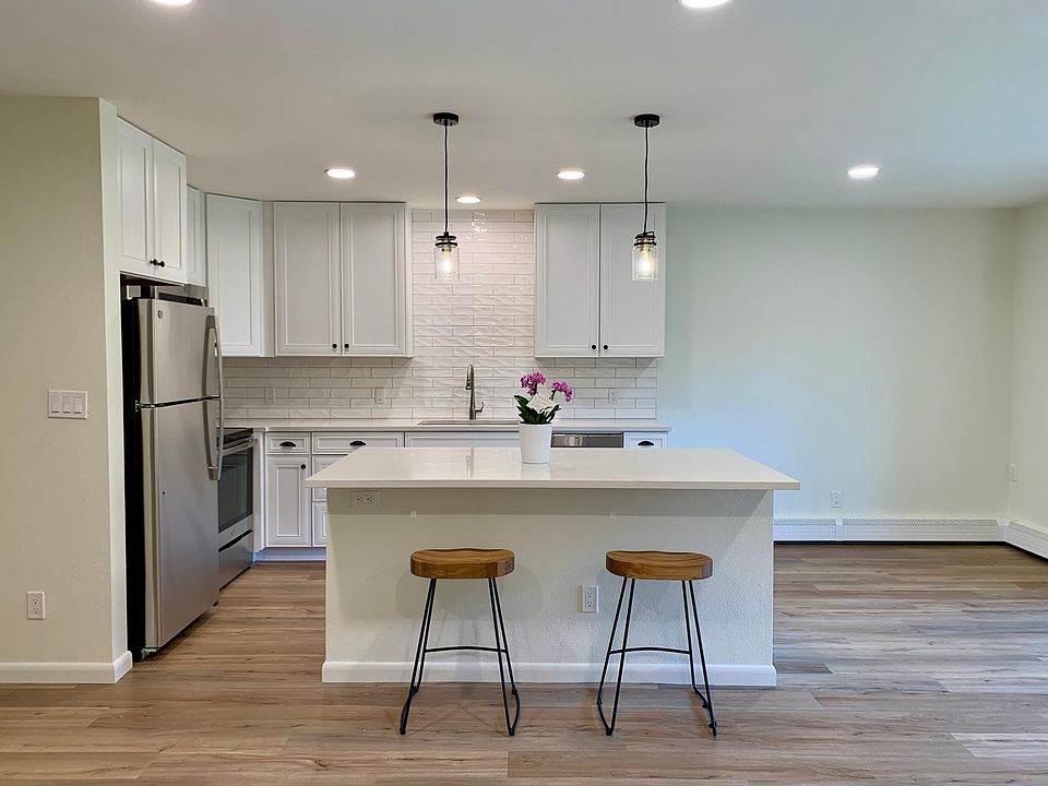 updated kitchen with island