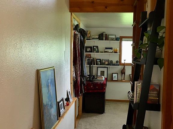 Ladder to bedroom - looking back towards living area