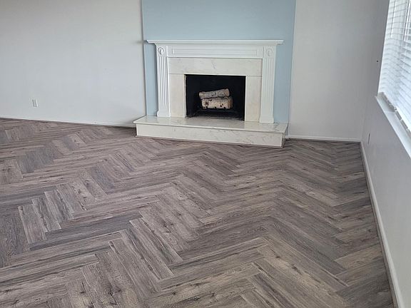 Front room with fireplace