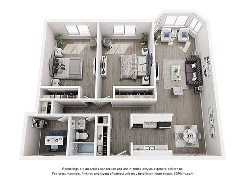 Floor plan 2x1 Creek