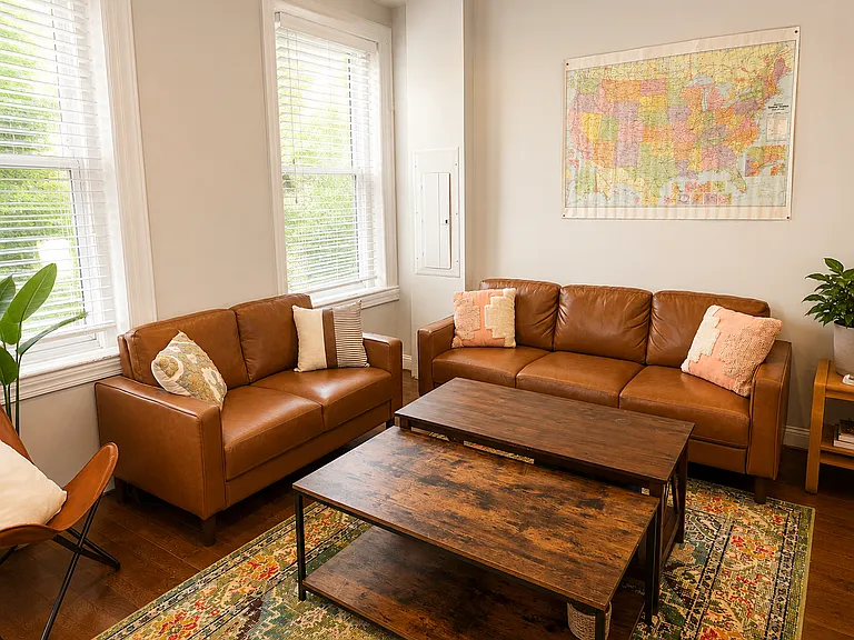 Cozy up in the living room