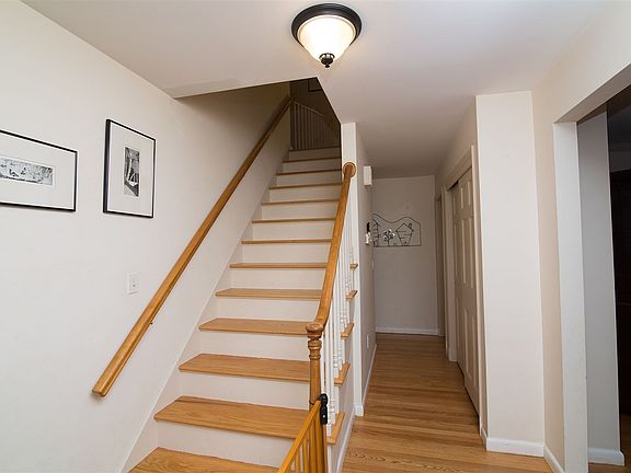 Spacious and welcoming with hardwood flooring.