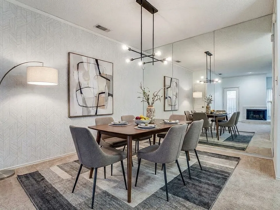 Virtual staging with furniture
