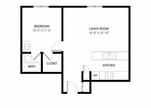 Floor plan Pine (Old Glenn)