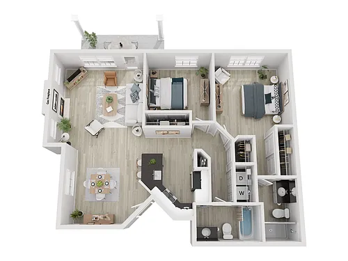 Floor plan 2X2 A