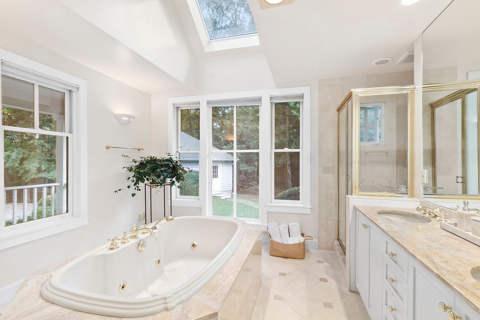  Master Bath with Skylights