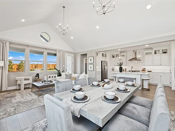 Bright and open great room overlooking kitchen