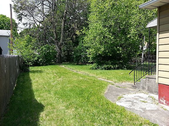 Large fenced in yard