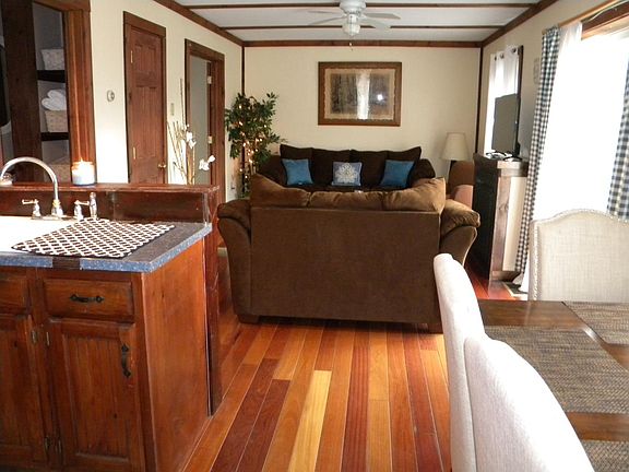 Dining area looking toward living area