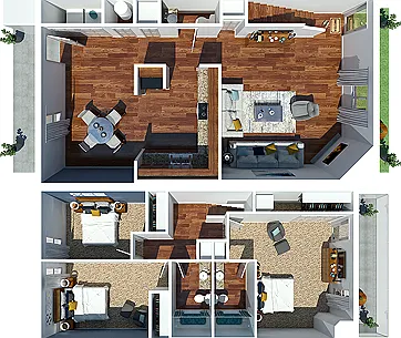 3 Bedroom 3 Bedroom